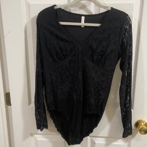 Black Lace Body Suit
